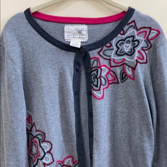 Tabitha L Anthropologie cotton button down sweater - Picture 3 of 6